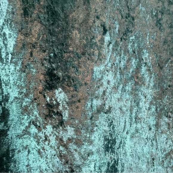 Vintage Cartesian Sport Green Velour Mock Neck Long Sleeve Dress Sz.S - Picture 8 of 10